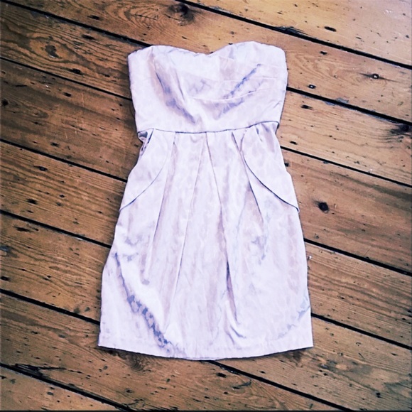 NWT Pastel pink strapless mini cocktail dress S - Picture 3 of 10